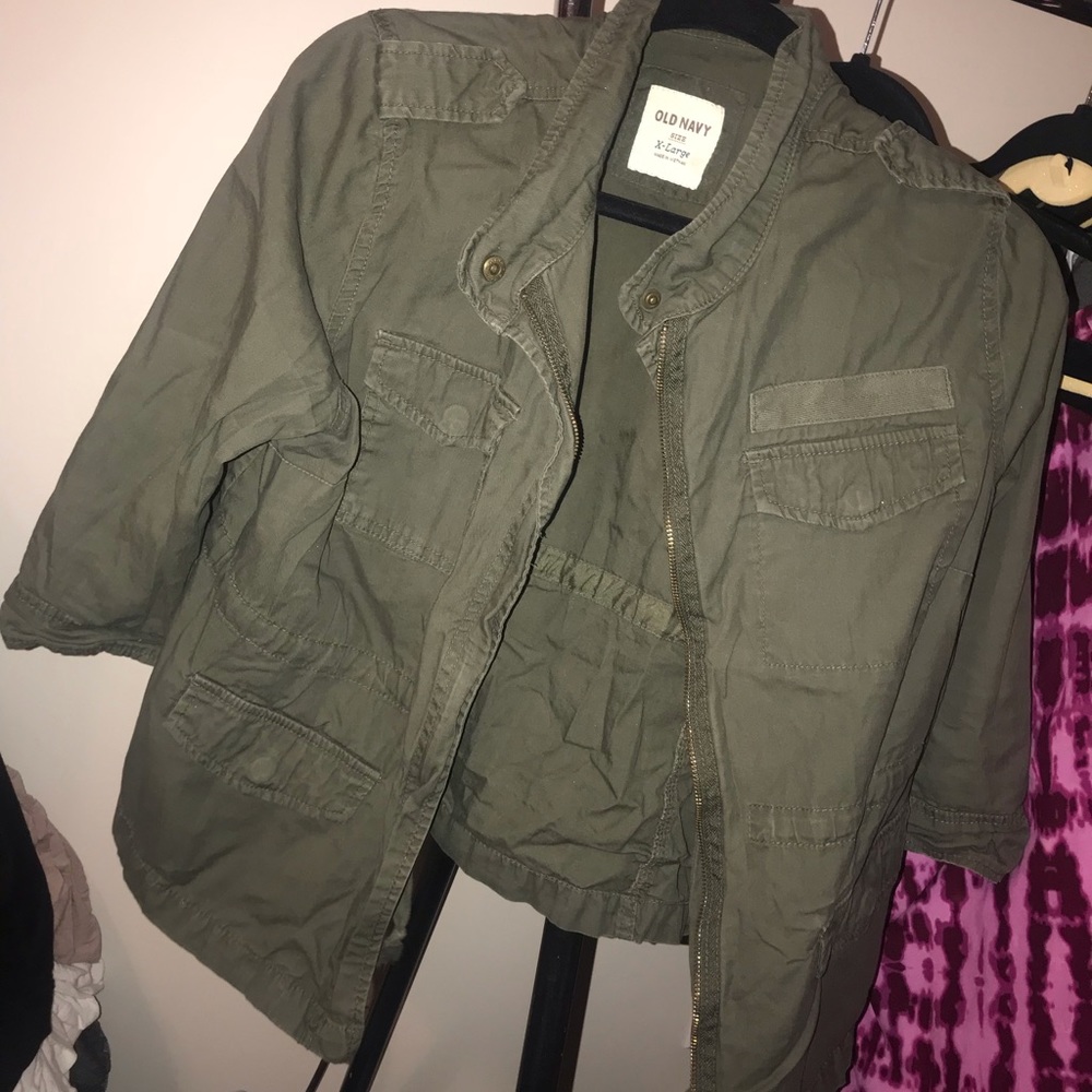Army green jacket